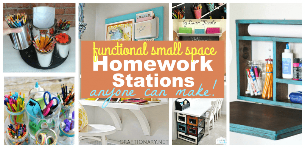 Functional small space homework stations