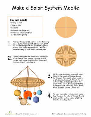 solar system mobile earth science