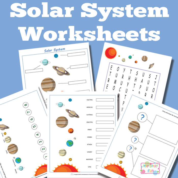 solar system worksheet