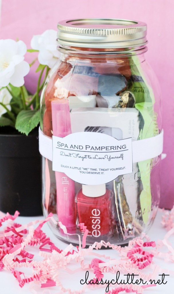 spa and pampering jar Mothers day gifts