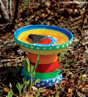 DIY bird baths tutorial