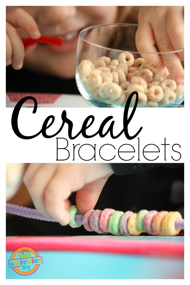 cereal bracelet for preschoolers