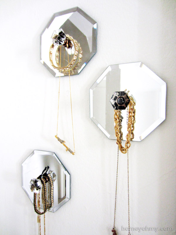 DIY mirror hangers