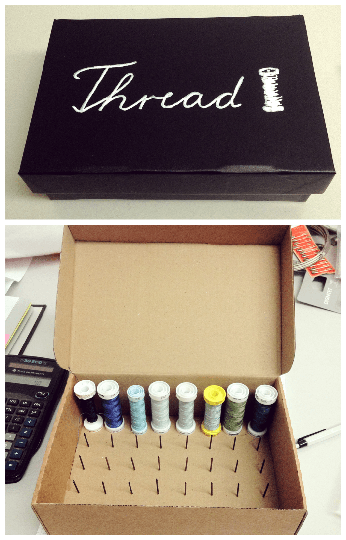 diy thread spool.organizer
