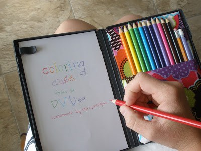 DVD case coloring kit