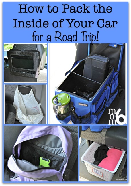 how to pack the inside of your car for a road trip