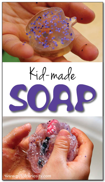 Kid-made-soap