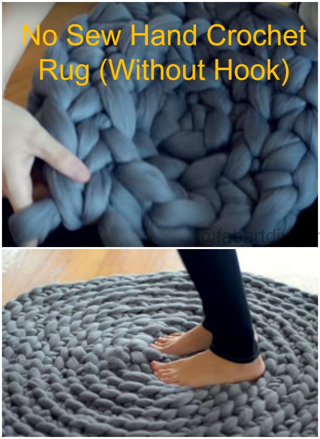 No-Sew-Hand-Crochet-Rug