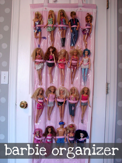 barbie-dolls-organizing-on-closet-door