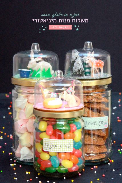 Birthday gift idea - snow globe jar