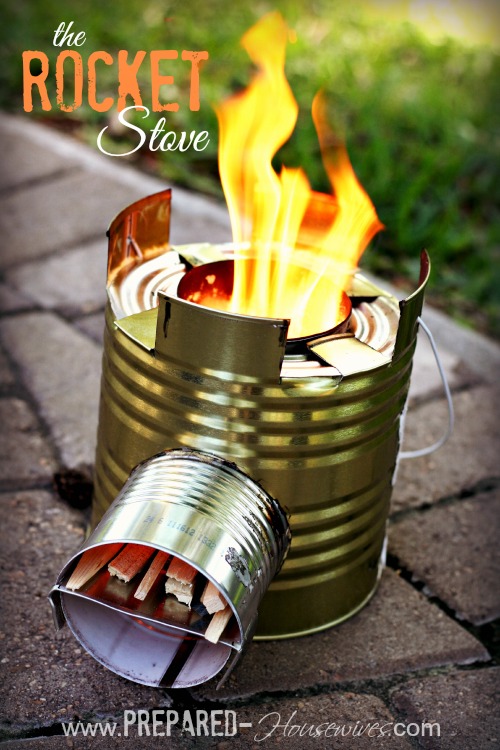 Build a rocket stove for camping