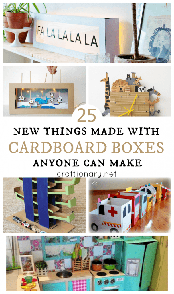 37 Easy Tutorials and Cardboard Crafts for Kids  Diy storage boxes,  Cardboard box diy, Cardboard box crafts