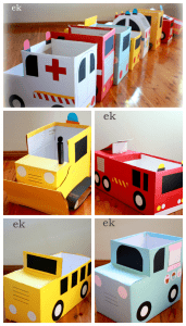 Cardboard box vehicles