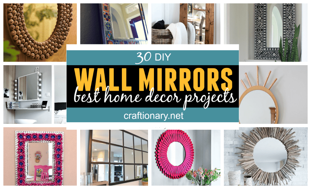 DIY wall mirrors home decor projects