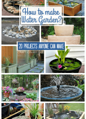 DIY Water Gardens anyone can make with easy tutorials