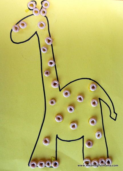 giraffe crafts cereals