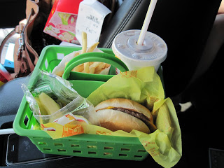 Hack for kids to eat fastfood in car