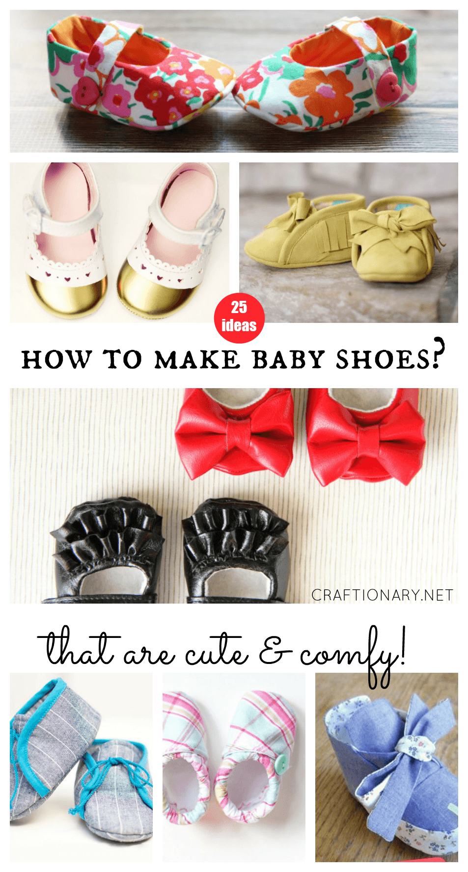 How to make baby shoes with fabric and leather (cute and comfy)