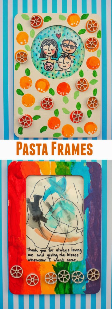 Kid-made-pasta-frame