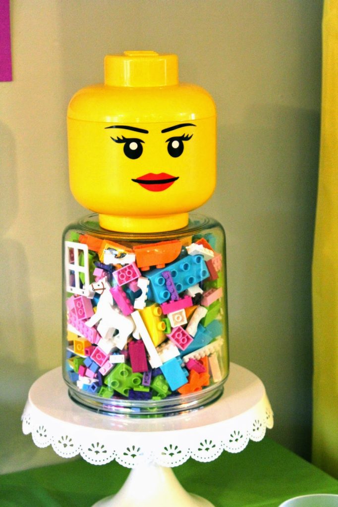 Lego gift in a jar