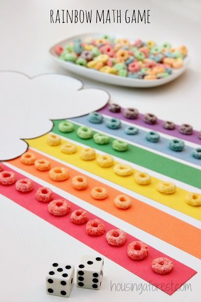 rainbow math practice cereals