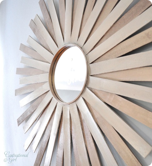 sunburst mirror DIY