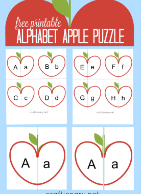 Alphabet Puzzle Free Printable for homeschooling