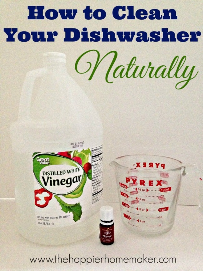 natural way to clean dishwasher