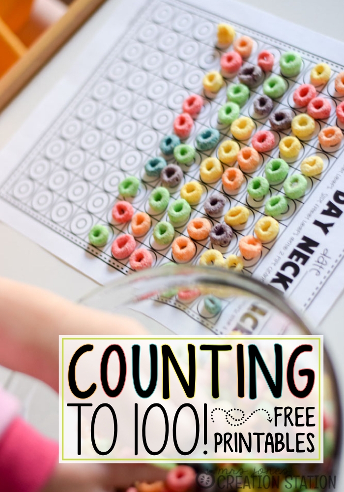 kids activity - Counting to hundered with cereal