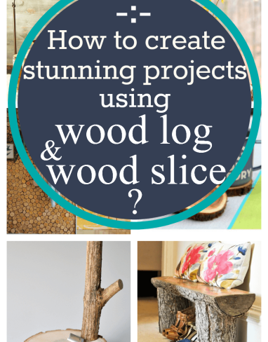 DIY wooden log and slice home decor ideas