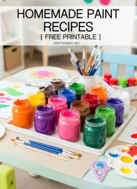 25 Best Homemade Paint Recipes Free Printable for Crafts