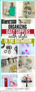 DIY bathroom organization ideas