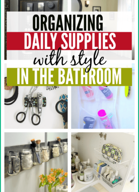20 Bathroom organization ideas for daily essentials and items