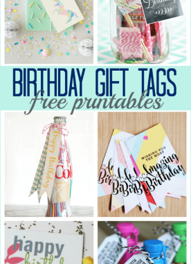 Birthday gift tags printables that will WOW the recipient