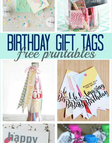 Birthday gift tags printables that WOW the recipient