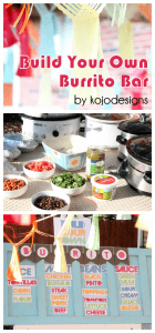Build your own burrito bar
