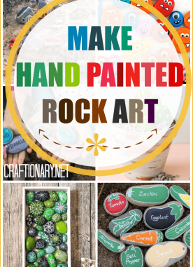 Rock painting craft ideas with pebbles and stones