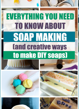 Soap making projects with process and techniques