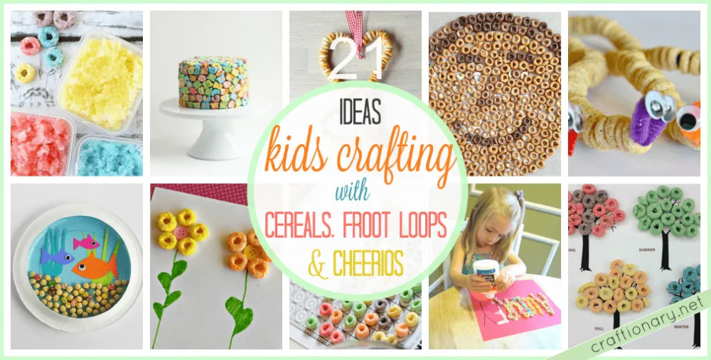 kids-crafting-with-cereals-frootloops-cheerios