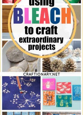 Using bleach to craft extraordinary projects for home