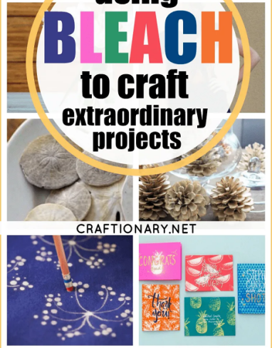 Using bleach to craft extraordinary projects for home