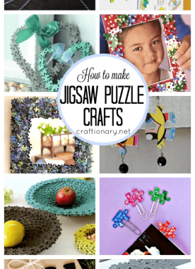 DIY jigsaw puzzle crafts and ideas for creative minds