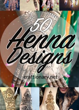 50 Henna Designs simple – easy bridal and party hand ideas
