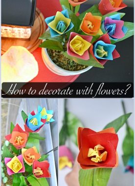 How to decorate with paper tulips for spring