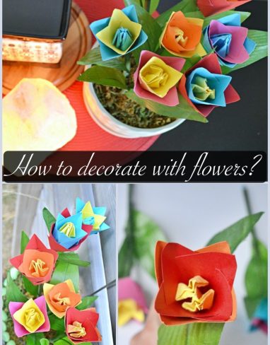 How to decorate with paper tulips for spring