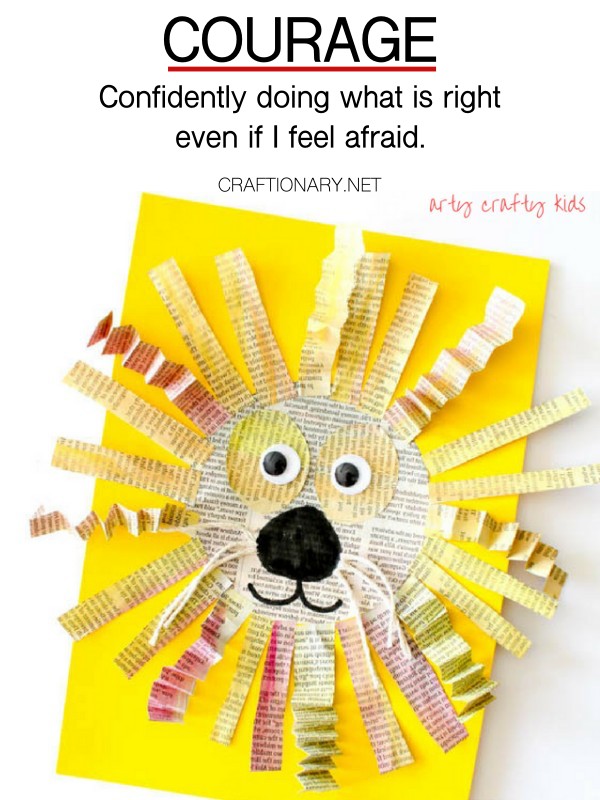 courage-paper-lion-craft-craftionary