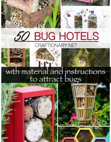 50 DIY bug hotels | material and instructions to attract bugs