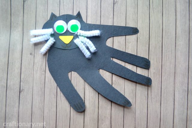 handprint-craft-cat-paper-cat-black