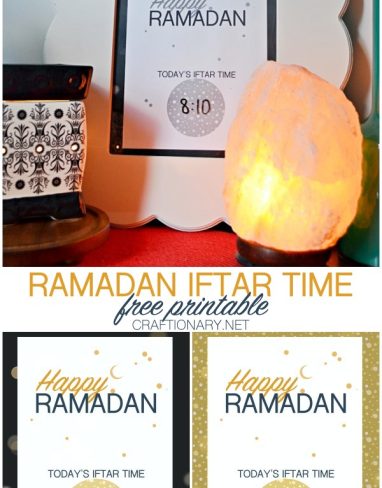 Happy Ramadan iftar time printable you can dry erase
