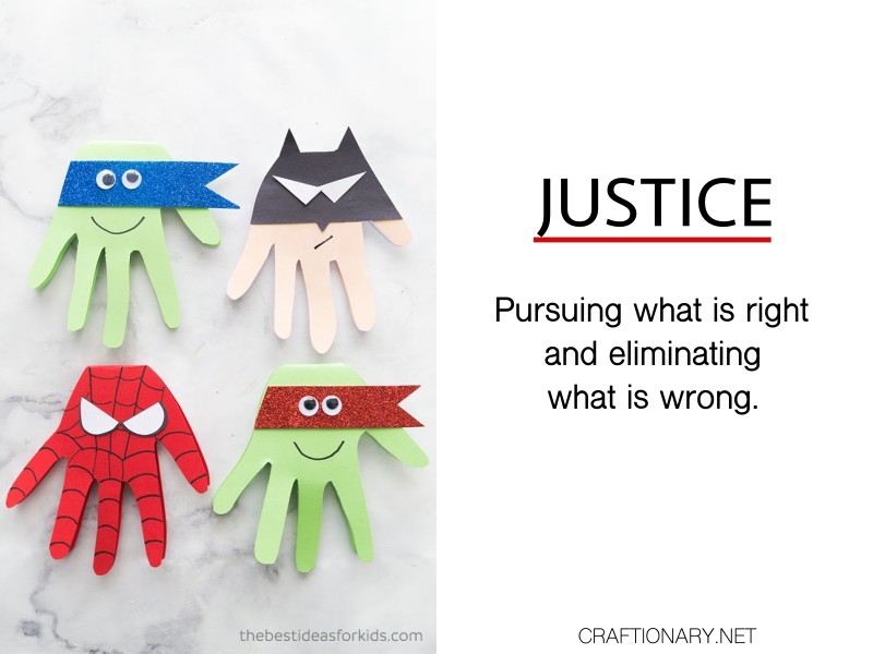 justice-Super-Hero-Craft-character-trait-crafts-activities